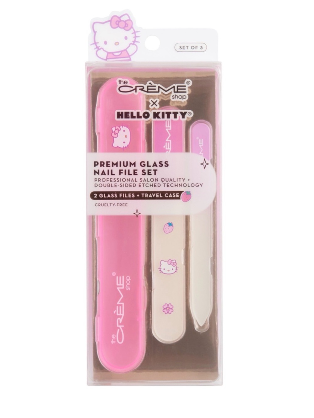 The Crème Shop x Hello Kitty Premium Glass Nail File Set